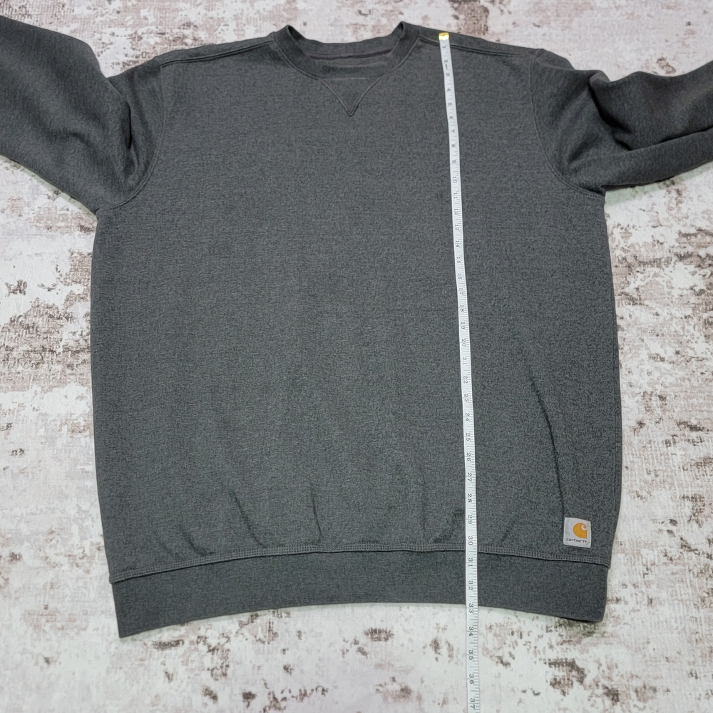Carhartt Original Fit Crewneck Sweatshirt Men XL Tall Charcoal Gray Workwear - Picture 5 of 9
